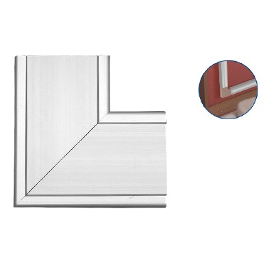 Accesorio en «L» de aluminio, compatible con canaleta INKA100 (8130-80001)
