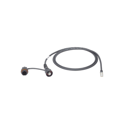 Patch Cord Cat6A IndustrialNet, UTP, Con Plug Industrial y Tapa en un Extremo, 1 Metro (3.28 Pies)