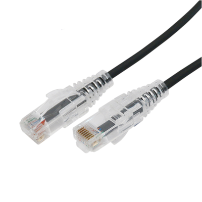 Cable de Parcheo Slim UTP Cat6A – 3 Metros (9.84 Pies) Negro, Diámetro Reducido (28 AWG)