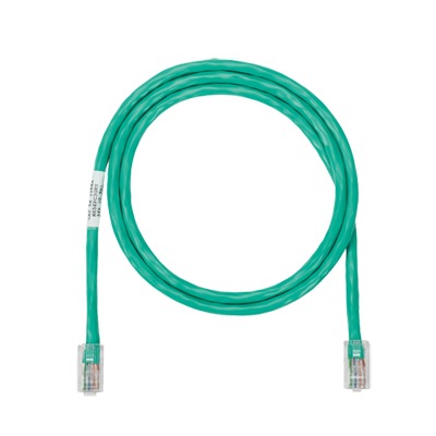 Cable de parcheo UTP Categoría 5e, con plug modular en cada extremo – 1 m. – Verde