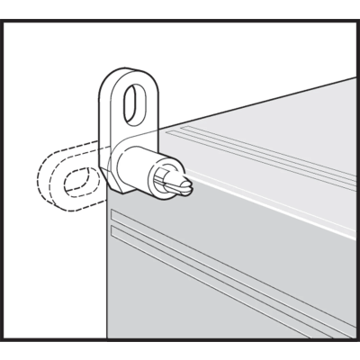 Kit de Fijación para Postes / Enclosure Pole Fixation / Acero Galvanizado / Carga Máxima 900 N / Diámetro Poste 80-250 mm (3.15-9.84 in) / 2 Perfiles + Accesorios