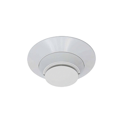 Detector de humo fotoeléctrico direccionable con sensor térmico, color blanco, incluye base de montaje 6″