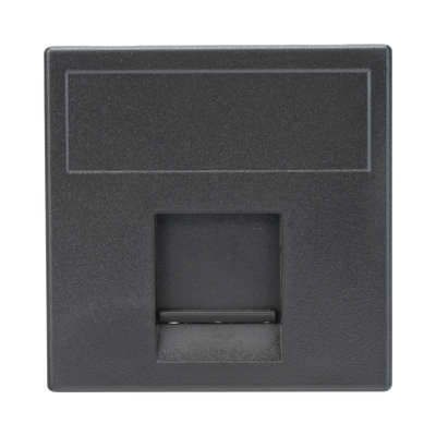 Módulo Color Negro con 1 Espacio para Jack Keystone con Guardapolvo para las Cajas de Escritorio Ofiblock y Teleblock / (K76/14)