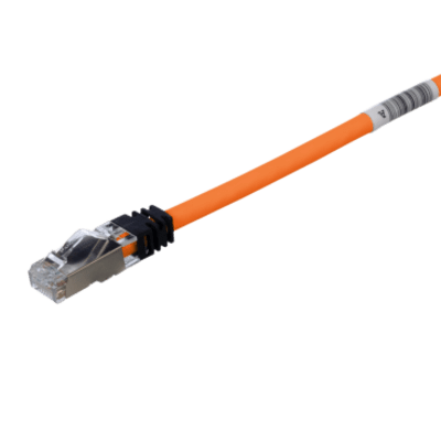 Patch Cord Cat6A, Blindado S/FTP, CM/LS0H, 2.5 Metros, Color Naranja
