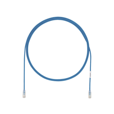 Cable de Parcheo UTP Cat6A, CM/LSZH, Diámetro Reducido (28AWG), Color Azul, 3 Metros (9.84 Pies).