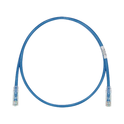 Cable de Parcheo TX6, UTP Cat6, 24 AWG, CM, Color Azul, 0.5 Metros (1.64 Pies).