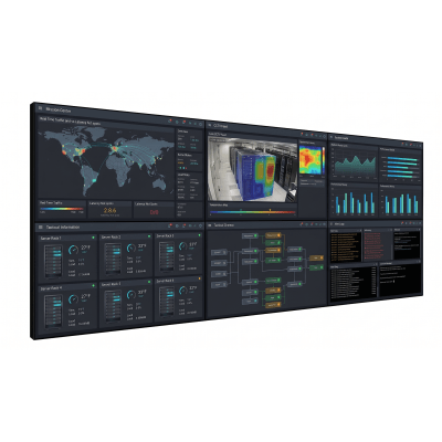 KIT de Video wall LCD 2×3 / 6 pantallas de 55″ VM55BU para conexion daisy chain / incluye montajes de pared Peerless DS-VW765-LAND