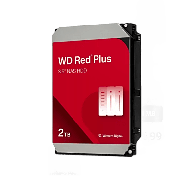 Disco Duro WD RED / 2 TB / 3.5″ / 5400 RPM / CMR / 64 MB Caché / 175 MB/s / NASware™ / RAID Optimizado / MTBF 1M Horas