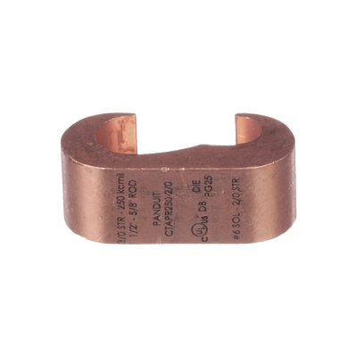 Conector de Conexión Tierra tipo «E» para Conductor de Cobre 6 Awg – 2Awg, 1 Pieza