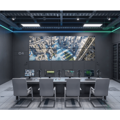 Kit Videowall 3×2 / 6 Pantallas 55″ Full HD / Decodificador 16CH 4K / Base de Piso / Hikvision