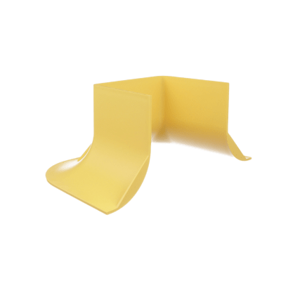 Accesorio Para Control de Radio de Curvatura, Para Uso con Canaletas FiberRunner 4×4, Color Amarillo
