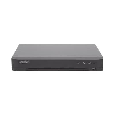 DVR 8 Canales TurboHD + 4 Canales IP / 5 Megapixel – 3K Lite / Acusense (Evita Falsas Alarmas) / Audio por Coaxitron / 1 Bahía de Disco Duro / H.265+ / Salida de Video en Full HD