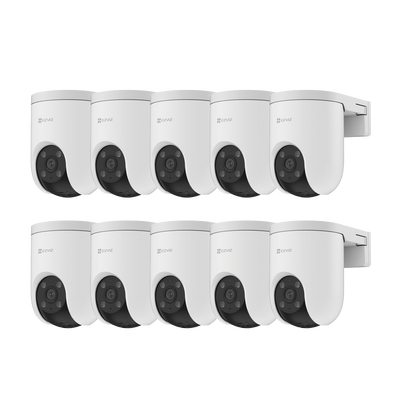 Kit de Promoción 10+1 (incluye 10 camaras CSH8C/3MP + una pieza gratis) cámaras Wi-Fi / 3 Megapixel / Vision Nocturna a Color / Detección de Humanos / Uso en Exterior