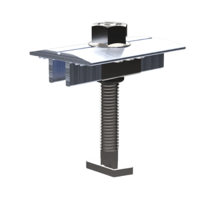 Middle Clamp Pro / Abrazadera Intermedia para Fijación de Módulos / Compatible con Módulos de 30-40 mm / Acero Inoxidable / Para Soluciones N Rail y S Rail
