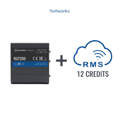 Router Teltonika LTE/4G RUT200 + 12 creditos RMS