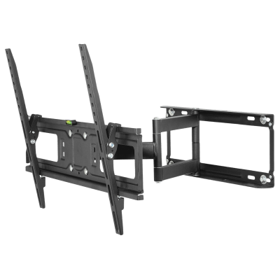 Soporte de Pared Articulado Pantallas desde 40″ hasta 75″ / Extensión 415mm / Capacidad 90 lb (41kg) / VESA 200×100 hasta 600x400mm / Pivote ±90° / Inclinacion +15°