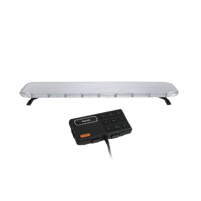 Barra de luces LED de 46″ Rojo/Azul , De 132 LEDs, Controlador Incluido, Ideal para Equipar Unidades de Seguridad Publica