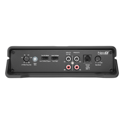 Amplificador Monobloque / 500 W RMS / Clase D / Respuesta 20 Hz a 20 kHz / Control Remoto de Nivel / Bajo Perfil