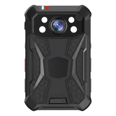 Cámara Corporal Portátil / 2K 2688x1512p @30fps / Pantalla 2.4″ LCD / IP68 / IR 10 m (32.8 ft) / Wi-Fi 802.11ac / 4G / GPS / 64GB Interno / 40 Megapixel