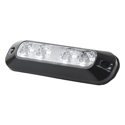 Luz perimetral / 4 LEDs ultra brillantes bicolor / 22 patrones de destello / 12-24 VCC / 4.7′ x 0.8′ x 1.4′
