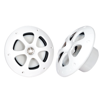 Altavoces Marinos / 6.5″ / 100 W Máx / 4 Ω / 60 Hz – 20 kHz / IP Resistente al Agua / Blanco