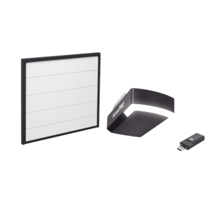 Kit Puerta de Garage 18×9 Pies (5.49 x 2.74 m) / Motor DC 1/2 HP / Insulada / Activación WiFi / Hasta 50 Controles / Lámina Calibre 26