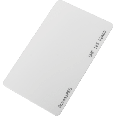 Tarjeta RFID  UHF / EPC GEN2 / ISO 18000 6C / PET No imprimible / Incluye porta tarjeta