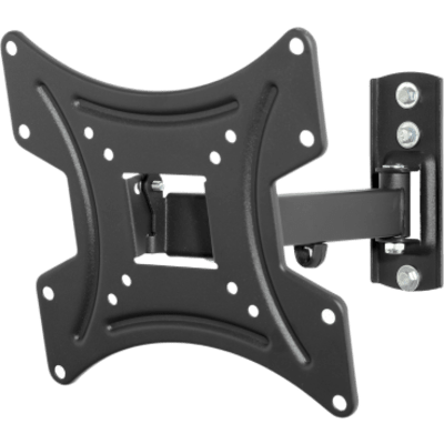 Soporte de Pared con Movimiento de Pivote para TV 22-40 pulg. (55.88-101.60 cm) / Capacidad de Carga 25 kg (55 lb) / Extensión 238 mm (9.37 in) / Inclinación +15°/-5° / Compatible VESA 200×200