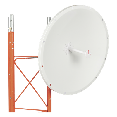 Antena Direccional / Rango Extendido 4.8 – 6.5 GHz / 28 dBi / Haz 7° / Polaridad Dual ±45° y V/H / Resistencia 200 km/h