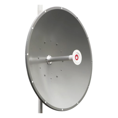 Antena Direccional / 5.9 a 7.1 GHz / Ganancia 34 dBi / Apertura 3.5° / Doble Polarización V/H / RP-SMA Hembra / Resistencia Viento 120 km/h (74.6 mph)