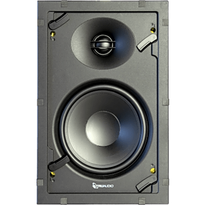 Altavoz In-Wall | 2 Vías | Woofer 6.5 in Polipropileno | Tweeter 1 in Seda | Potencia 120 W | Impedancia 8 Ohm | Sensibilidad 88 dB | Respuesta 42 Hz – 20 kHz | Rejilla Metálica sin Marco | Instalación sin Herramientas TruGrip