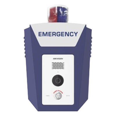 Estación de Alarma de Pánico IP / 2 Megapixel / Audio Bidireccional 5 m (16.4 ft) / Sirena 110 dB / Estrobo Rojo-Azul / IR 10 m (32.8 ft) / Doble Puerto 10/100 Mbps
